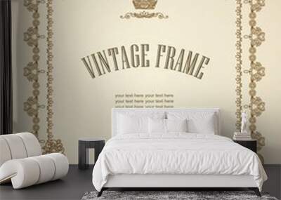 Vintage frame Wall mural