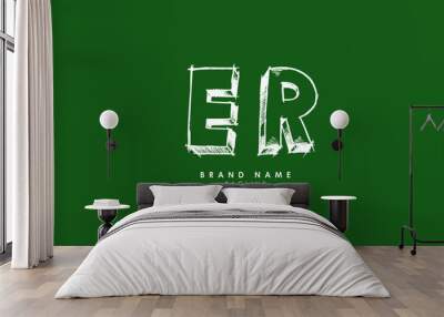 abc, abstract, alphabet, art, background, badge, er icon, er letter, er logo, er symbol, brand, bran Wall mural