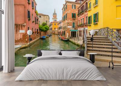 Picturesque old town Venice, Italy. Wall mural