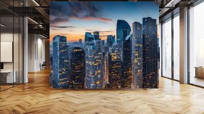 Abstract business and finance backdrop Wall mural