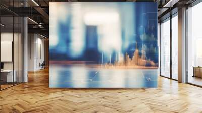 Abstract business and finance backdrop Wall mural