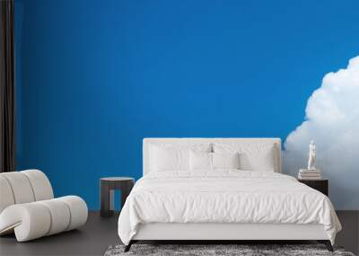 Blue sky with clouds Wall mural