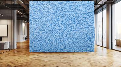 Blue towel texture Wall mural