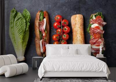 Ciabatta sandwich Wall mural