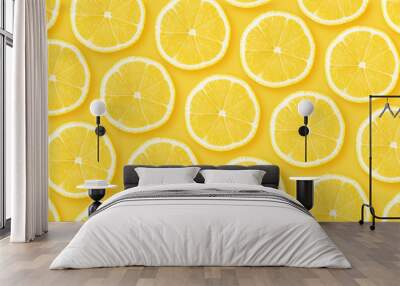 Citrus seamless backdrop texture Wall mural