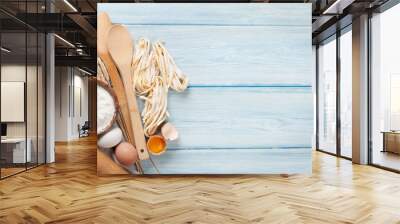 Pasta cooking ingredients Wall mural