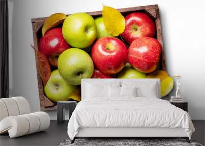 Red and green garden apples Wall mural