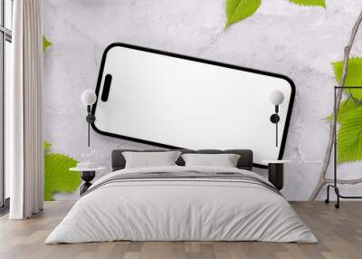 Smartphone with blank scree Wall mural