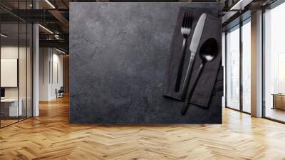 Spoon, fork and knife Wall mural