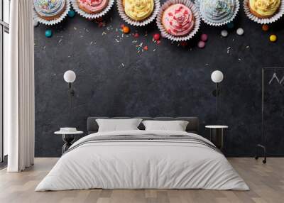 Sweet cupcakes Wall mural