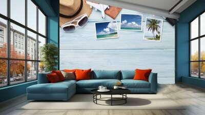 Travel vacation background concept Wall mural