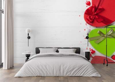 Valentine's day greeting card Wall mural