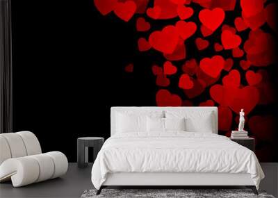 Valentines day background Wall mural