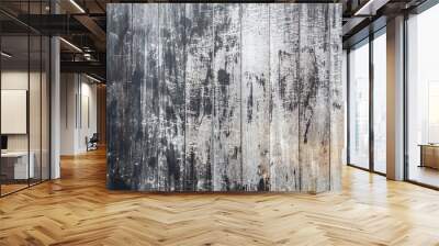 Old dry wooden texture, Grunge background,  Wood table or floor Wall mural