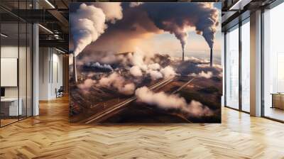 air pollution  Wall mural