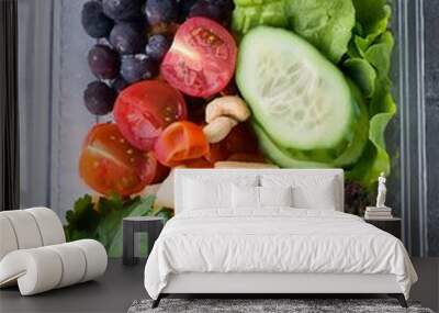 vegetarian meals and diet meals  Wall mural