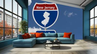 Road trip to New Jersey Wall mural