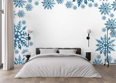 snowflake border Wall mural