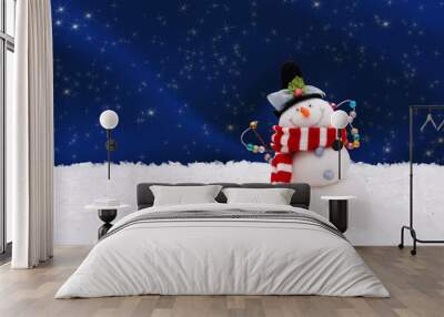 Snowman Wall mural