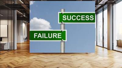 the way to success or failure Wall mural