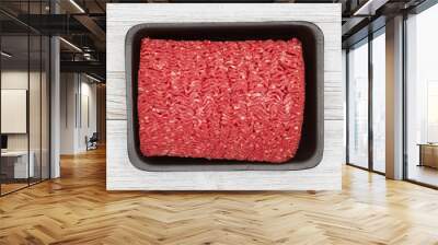 Two pounds of ground beef in package Wall mural