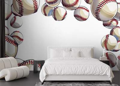 Baseball background graphics Wall mural