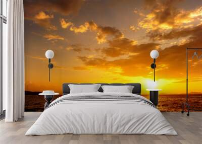 Sea Sunset and Cloudscape Wall mural