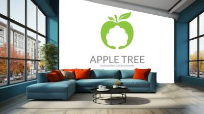 Apple tree logo.  Wall mural