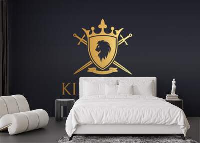 kingdom. lion coat of arms logo Wall mural