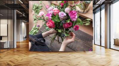 flower shop background Wall mural