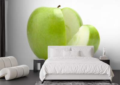 sliced green apple Wall mural