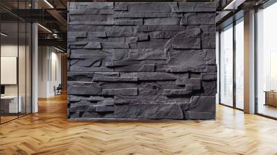 Texture of gray stone wall Wall mural