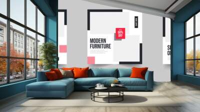 furniture sale social media post Wall mural