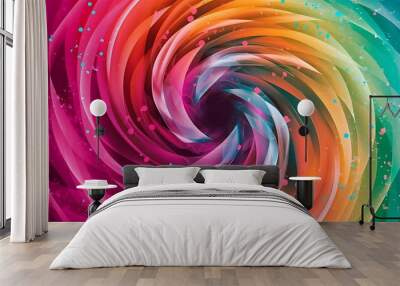 abstract colorful gradient background Wallpaper Wall mural