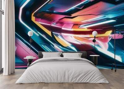 Abstract Futuristic Background Wall mural