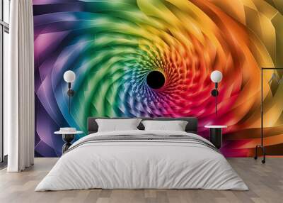 abstract rainbow art texture panorama background as wallpaper Wall mural