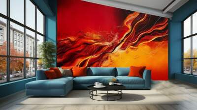 Abstract red background Wall mural