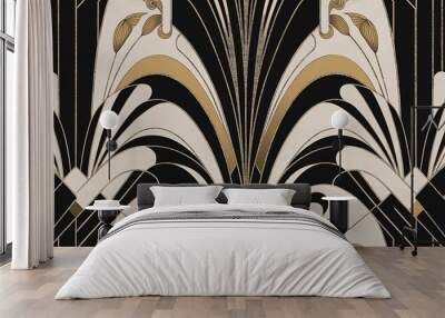 Art deco wallpaper pattern Wall mural