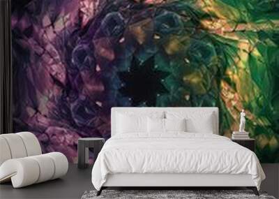 Creative prismatic background with polygonal pattern Wall mural