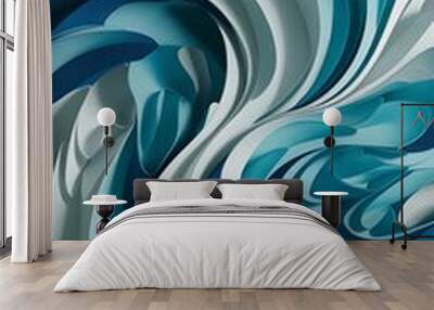 Design of blue wallpaper texture as a background Wall mural