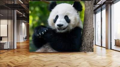 Giant panda cub wallpaper Wall mural