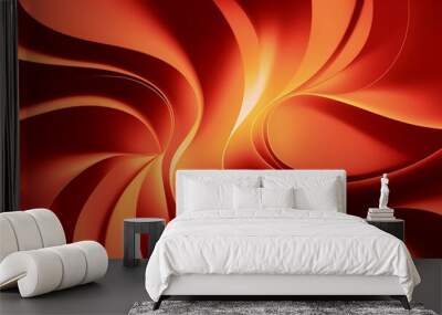 Orange color background for web design or cover Wall mural