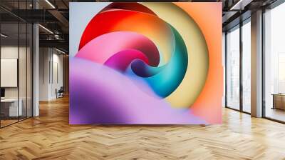 Simple Colorful Gradient light Blurred Background,Easy to make beauty pretty spaces as contemporary backdrop design Wall mural