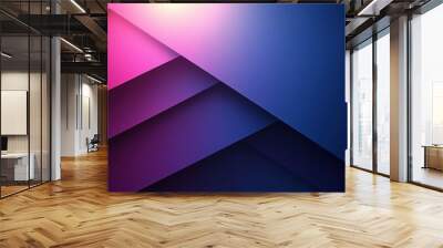 Abstract Geometric Gradient Background with Diagonal Lines Wall mural