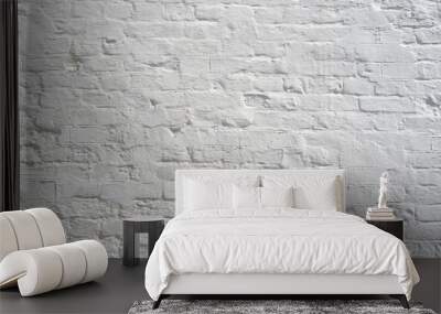 White brick wall Wall mural