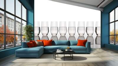 Drinking pure water in daily life. Should to drink 8 glasses of water a day. Wall mural