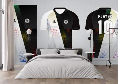 colorful football jersey sport design template	 Wall mural