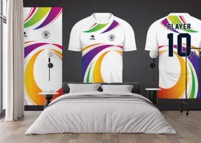 football jersey sport design template Wall mural