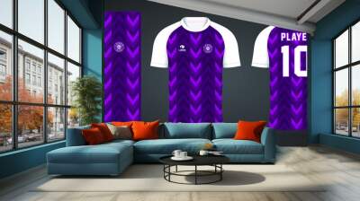 purple football jersey sport design template Wall mural