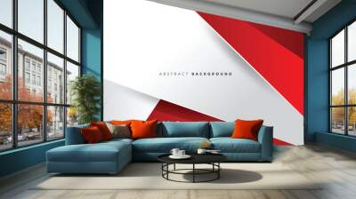 red modern abstract background design Wall mural